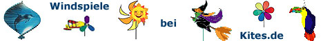 Windspiele, Sportdrachen, Lenkmatten und vieles mehr bei www.kites.de